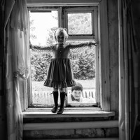 By the window
