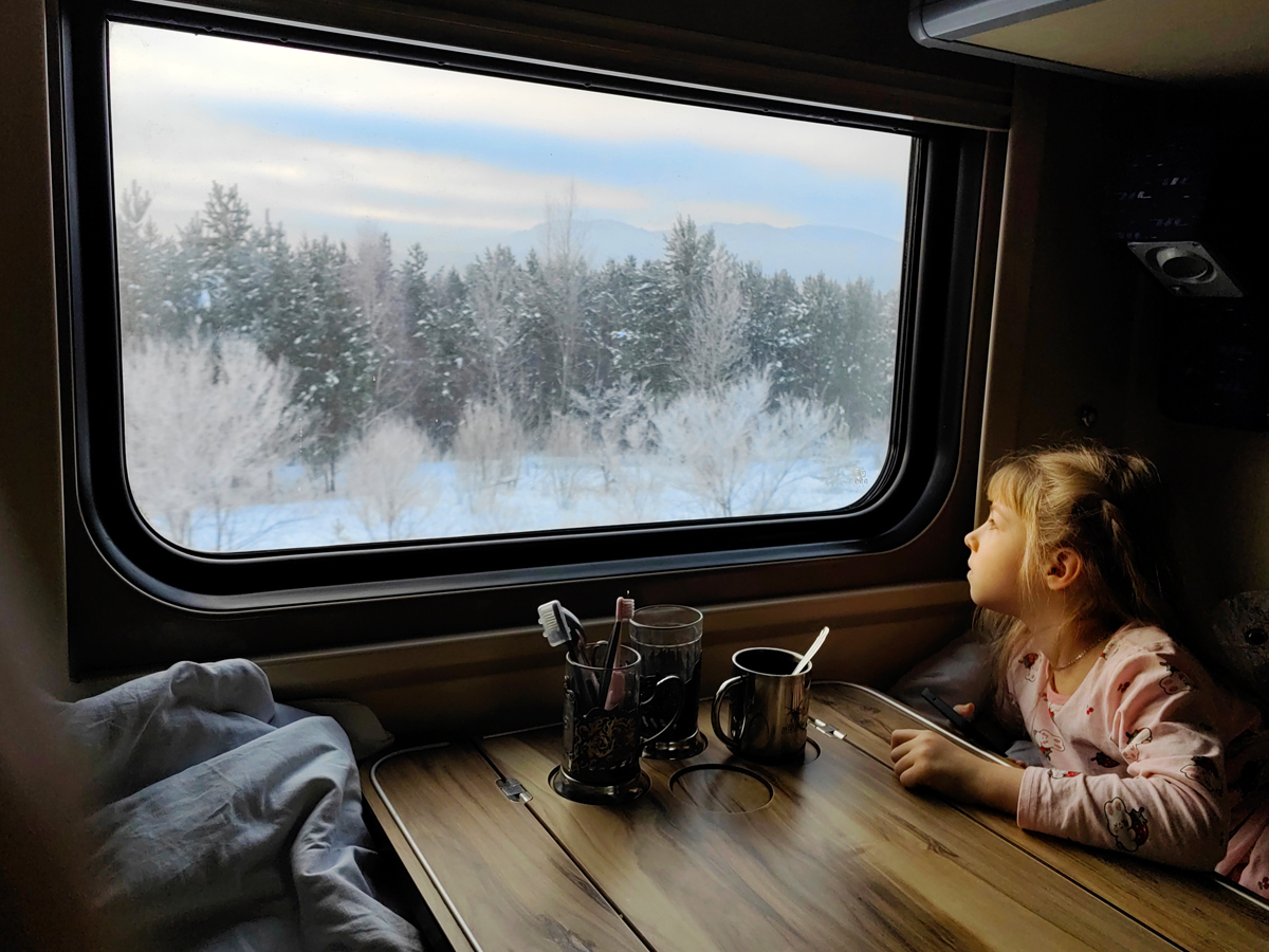 On the train